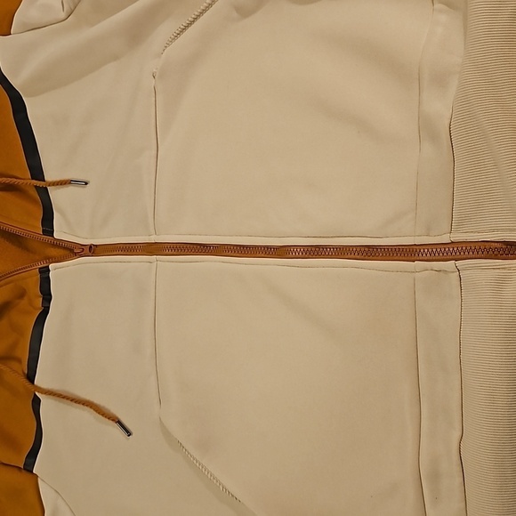 NWT Hudson & Barrow Zippered Hoodie in Gold/Cream. Size 2X - Picture 9 of 10